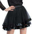 Women Black Tutu Skirt tulle Ballet pettiskirt Klit Belly Dance Miniskirt skater Saia faldas Summer Girl fitness Grunge Skirts